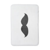 Cute Funny Black Mustache Badmat (Voorkant Verticaal)