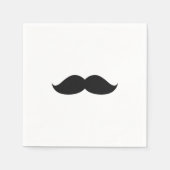 Cute Funny Black Mustache Servetten (Voorkant)