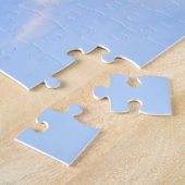 Cute Funny Boerderij Charolais Koe Licking Nose Legpuzzel (Zijkant)