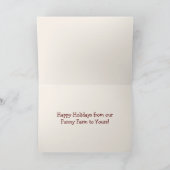 Cute Funny Boerderij Horse Kerstmis Feestdagen Kaart (Binnen)