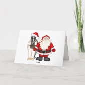 Cute Funny Boerderij Horse Kerstmis Feestdagen Kaart (Achterkant)