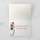 Cute Funny Boerderij Horse Kerstmis Feestdagen Kaart (Binnen)