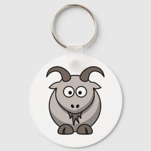 Cute Funny Boerderij Yard Goat Sleutelhanger