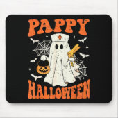 Cute Funny Boo Ghost Nurses Pappy Halloween Obgyn Muismat (Voorkant)