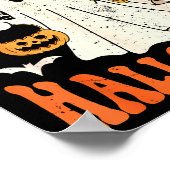 Cute Funny Boo Ghost Nurses Pappy Halloween Obgyn  Poster (Hoek)