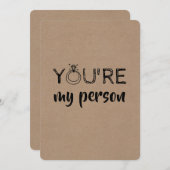 Cute Funny Bridesmaid / Maid of Honor proposal Kaart (Voorkant / Achterkant)