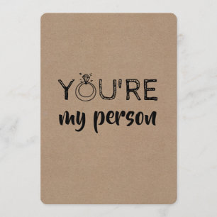 Cute Funny Bridesmaid / Maid of Honor proposal Kaart