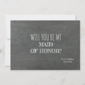 Cute Funny Bridesmaid / Maid of Honor proposal Kaart (Achterkant)