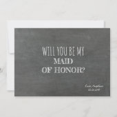 Cute Funny Bridesmaid / Maid of Honor proposal Kaart (Achterkant)
