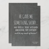 Cute Funny Bridesmaid / Maid of Honor proposal Kaart (Voorkant / Achterkant)