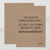 Cute Funny Bridesmaid / Maid of Honor proposal Kaart (Voorkant / Achterkant)