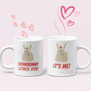Cute Funny Bunnies Rabbit Pun Love Koffiemok