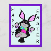 Cute Funny Bunny for Kids Happy Easter Briefkaart (Voorkant)