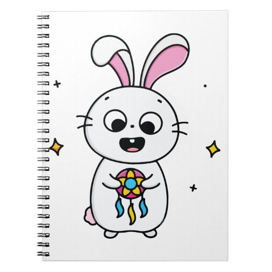 Cute & Funny Bunny Notitieboek (Voorkant)