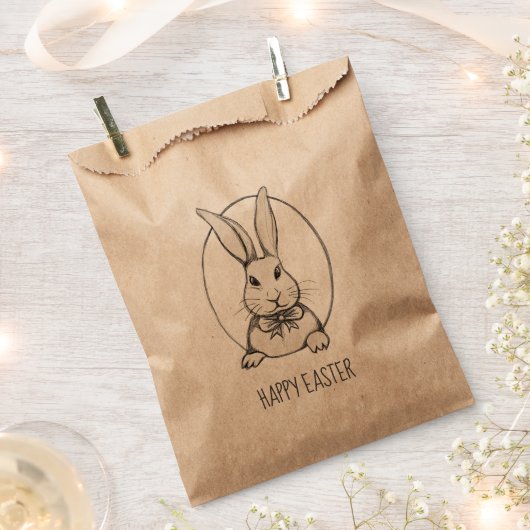 Cute Funny  Bunny Specialized Happy Easter Bedankzakje (Geknipt)