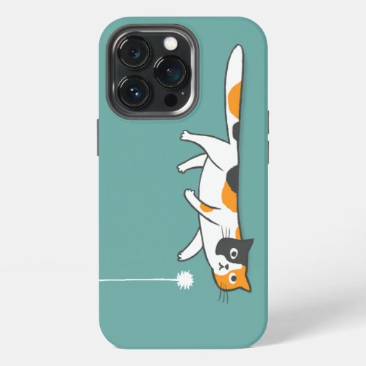 Cute Funny Calico Cat | Keukenkattendeksels iPhone Hoesje (Achterkant)