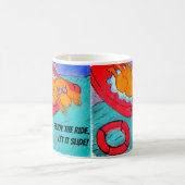 Cute Funny Cartoon Dog Koffiemok (Center)