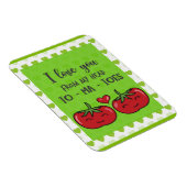 Cute Funny Cartoon Tomaten waar ik van hou Magneet (Rechterzijde)