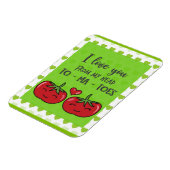 Cute Funny Cartoon Tomaten waar ik van hou Magneet (Linkerzijde)