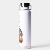 Cute Funny Cat 'Crazy CAT Lady' Waterfles (Achterkant)