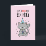 Cute Funny Cat Lover Kitten Pun Purrfect Birthday Kaart<br><div class="desc">Grappig en schattig verjaardagskaart voor degenen die van puns en humor houden. Ideaal om je vrienden en familie geluk te wensen met hun verjaardag. Bezoek onze winkel voor meer collectie met verjaardagskaarten. Je zult iets coole,  humoristische en soms sarcastische verjaardagskaarten vinden voor je speciale iemand.</div>
