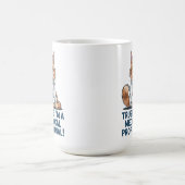 Cute Funny Cat Medical Pun Illustration Koffiemok (Center)