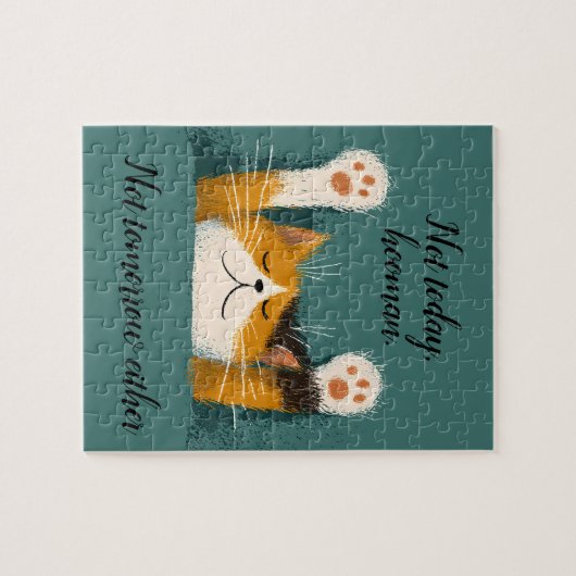 Cute Funny Cat Nap Legpuzzel (Horizontaal)