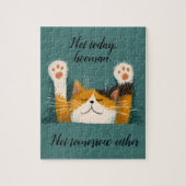 Cute Funny Cat Nap Legpuzzel (Verticaal)