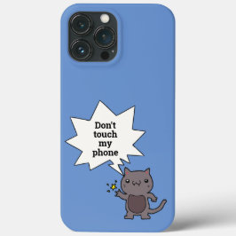 Cute Funny Cat raakt mijn telefoon niet aan Case-Mate iPhone Case