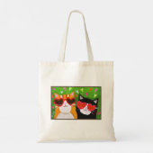 Cute Funny Cats met cadeau voor kattenliefhebber Tote Bag (Achterkant)