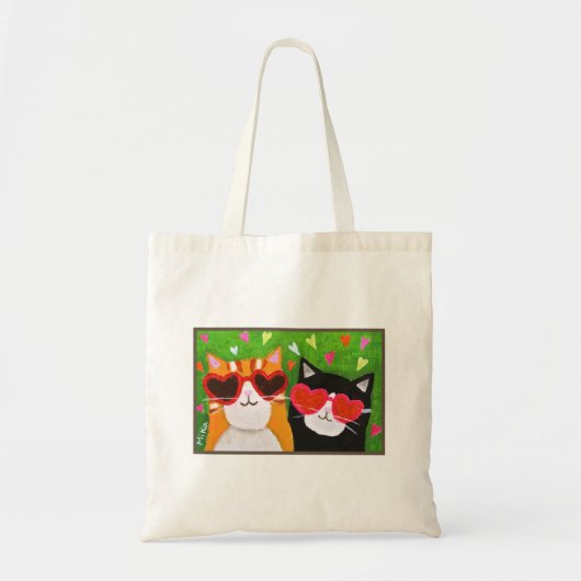 Cute Funny Cats met cadeau voor kattenliefhebber Tote Bag (Voorkant)