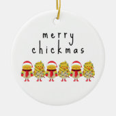Cute Funny Chicken Gift Keramisch Ornament (Voorkant)