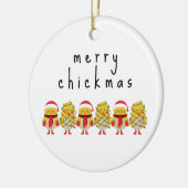 Cute Funny Chicken Gift Keramisch Ornament (Links)
