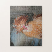 Cute Funny Chicken Rooster Feather Head Legpuzzel (Verticaal)