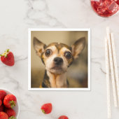 Cute & Funny Chihuahua Dog paper napkins Servetten (Insitu)
