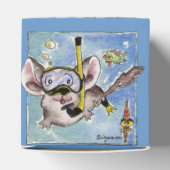 Cute Funny Chinchillas 6 Cartoons Papieren doos Bedankdoosjes (Bovenkant)