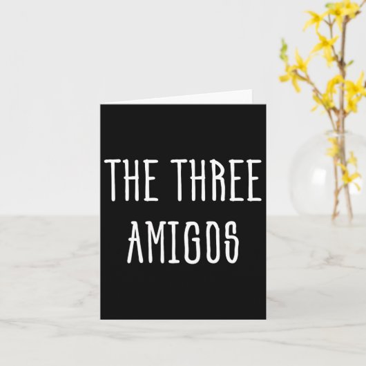 Cute Funny Cinco de Mayo de Three Amigos Gift Kaart (Gele Bloem)