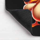 Cute Funny Cool Duck Dabbing Heart Valentines Day  Muismat (Hoek)