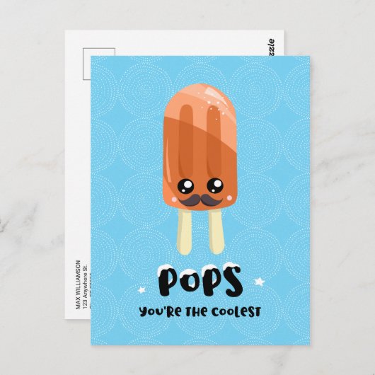 Cute Funny Coolest Popsicle Vaderdag Briefkaart (Voorkant / Achterkant)