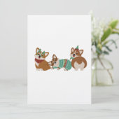 Cute Funny Corgi Dogs Christmas 2025 Kaart (Staand voorkant)