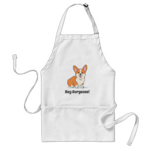 Cute Funny Corgi Puppy - Hé Cornap Standaard Schort
