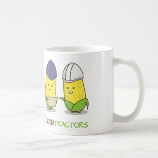 Cute Funny Corn Contractors Punny Humor Koffiemok
