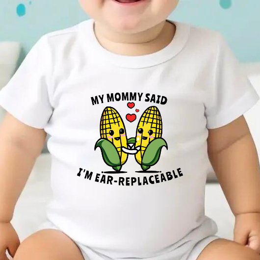 Cute Funny Corn Pun Corny Joke Ear-onvervangbaar Romper