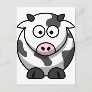 Cute Funny Cow Briefkaart