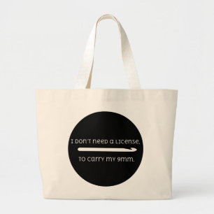 Cute Funny Crochet 9mm Hook Gezegde Grote Tote Bag