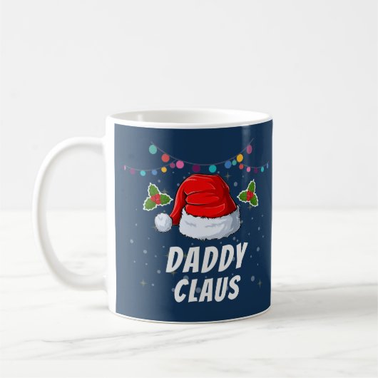 Cute Funny Custom Family Santa Hat Kerstmis Koffiemok (Links)