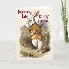 Cute Funny CUSTOMIZABLE Blank White Rabbit Kaart
