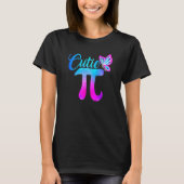 Cute & Funny Cutie Pi Wiskunde Pie Butterfly Schat T-shirt (Voorkant)