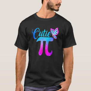 Cute & Funny Cutie Pi Wiskunde Pie Butterfly Schat T-shirt
