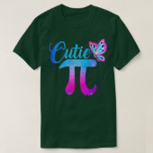 Cute Funny Cutie Pi Wiskunde Pie Butterfly Wiskund T-shirt (Design voorkant)